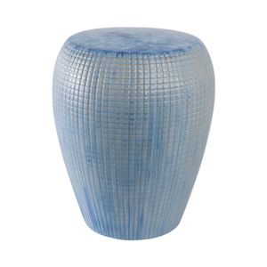 FLINTSIDE BLUE GARDEN STOOL 18 (IN) 3