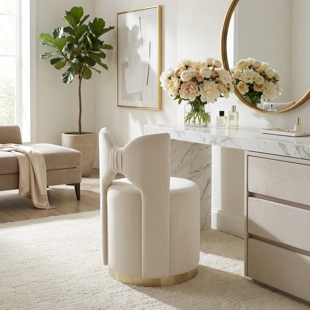 PARKLAKE IVORY STOOL 29 (IN)