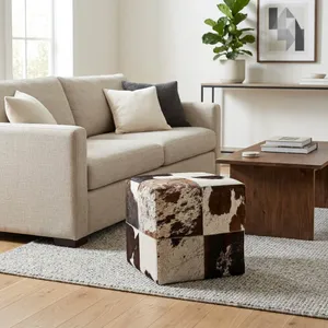 SPARROWSTONE WHITE OTTOMAN 19 (IN) 11
