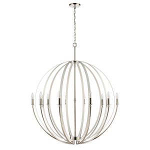 Rotunde 38'' Wide 10-Light Chandelier - Matte White 2