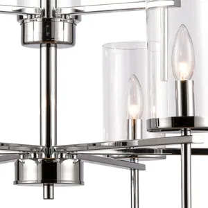 Oakland 28.5'' Wide 9-Light Chandelier - Chrome 3