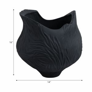 THORNTONPARK BLACK VASE 16 (IN) 9