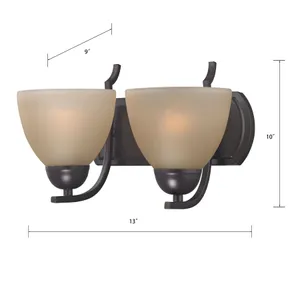 Kingston 13'' Wide 2-Light Vanity Light - Oil Rubbed Bronze 2