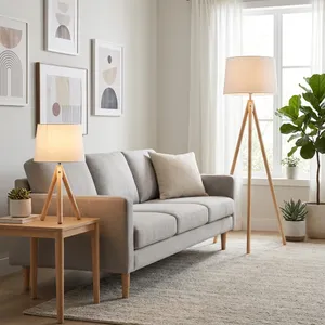 DARRENMOOR SET OF 2 BROWN LAMPS 59 (IN) 2