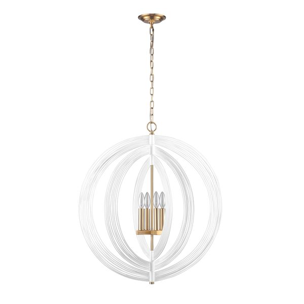 Orme 27'' Wide 4-Light Chandelier - White
