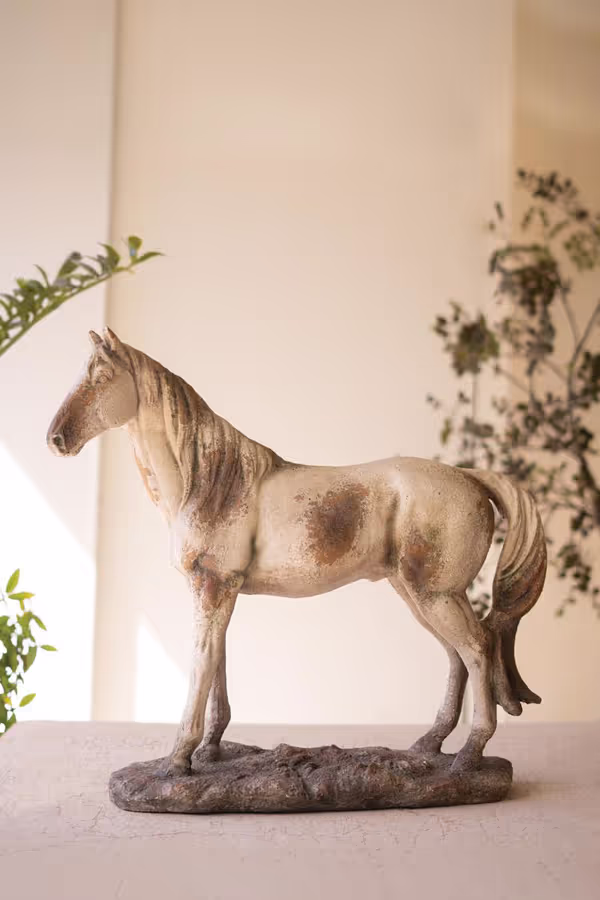 Faux Concrete Horse