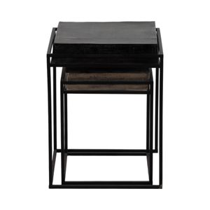 BARNETWIND SET OF 2 BLACK TABLE 23 (IN) 5
