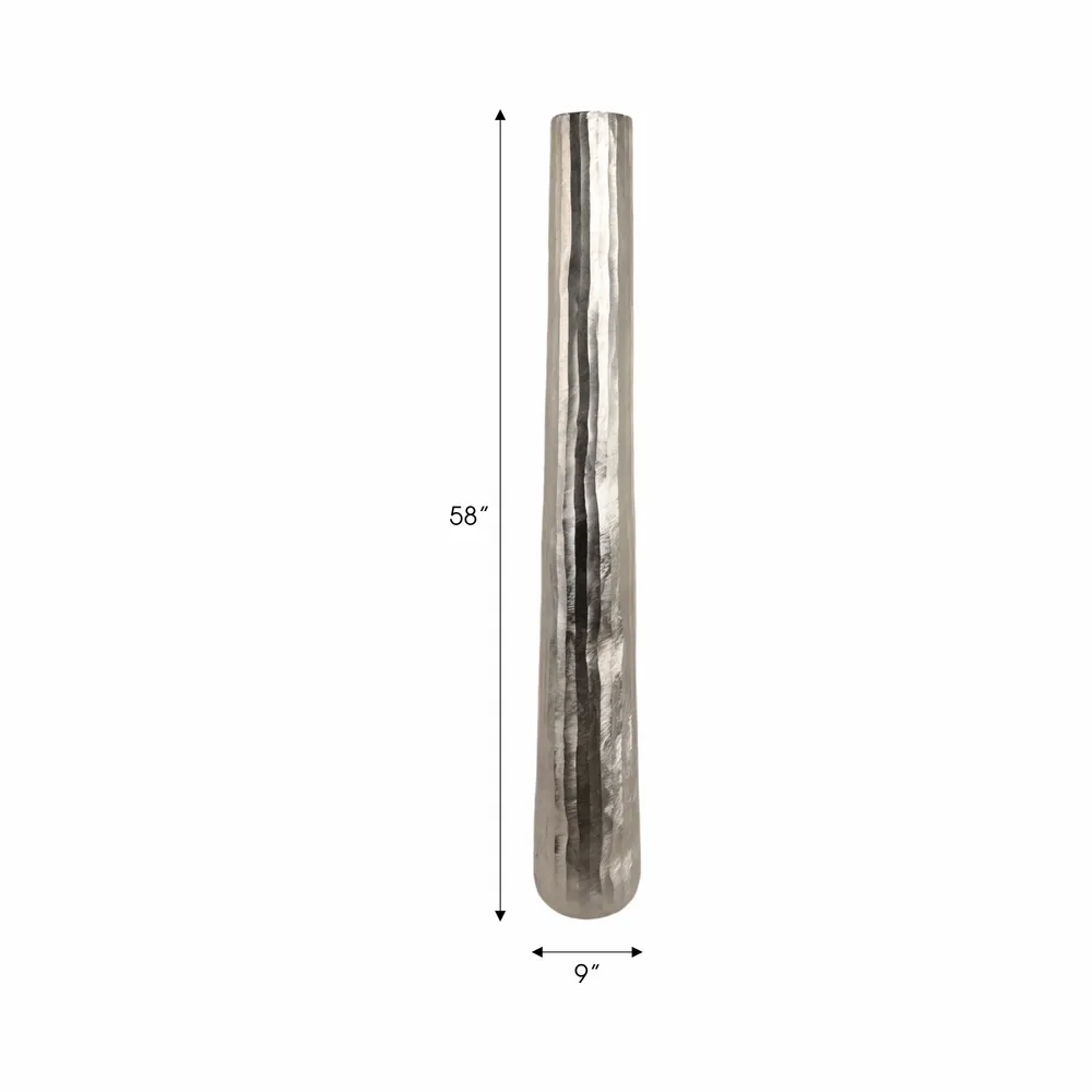 HUNTERROSE SILVER VASE 58 (IN)