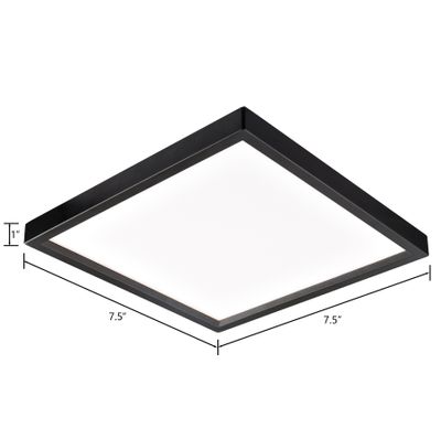 Titan 8'' Wide Integrated LED Down Light - Square Oil Rubbed Bronze