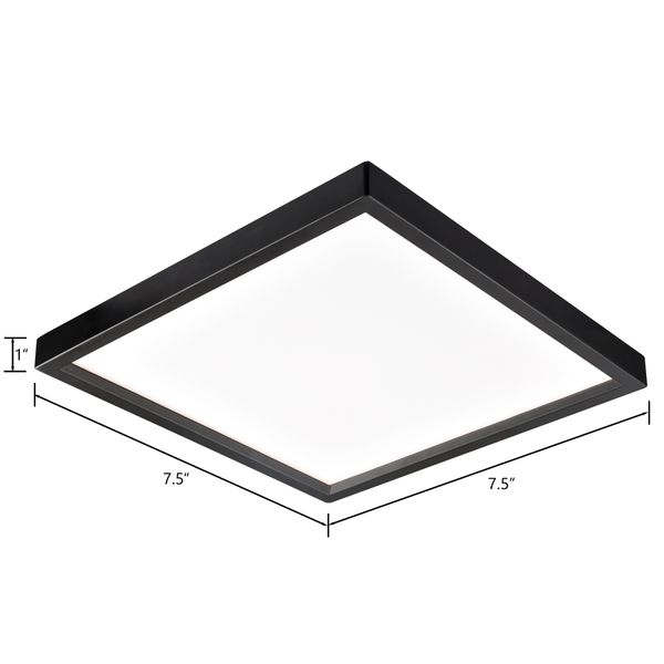 Titan 8'' Wide Integrated LED Down Light - Square Oil Rubbed Bronze