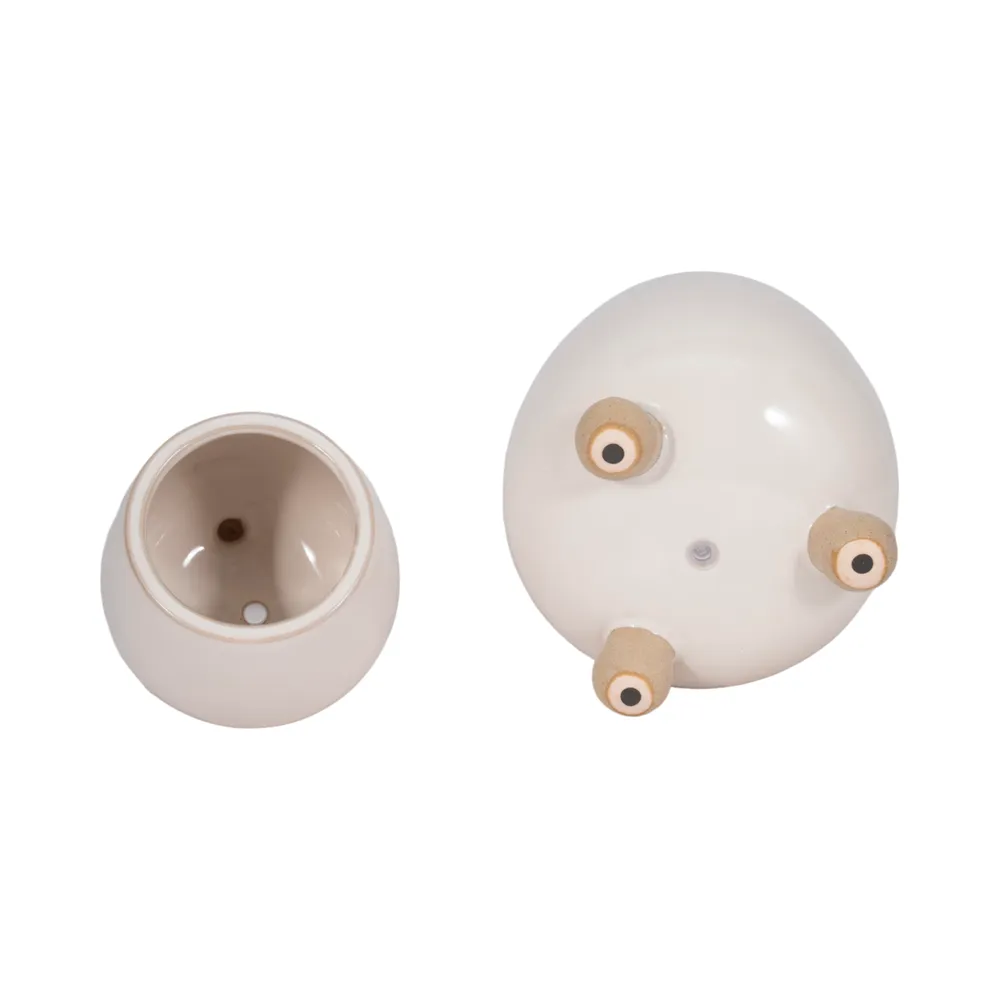 SUTTONOAK SET OF 2 IVORY PLANTER 8 (IN)