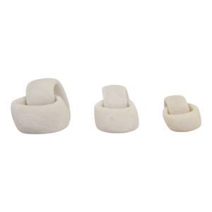 HALEYSHAW SET OF 3 WHITE DECOR 5 (IN) 4
