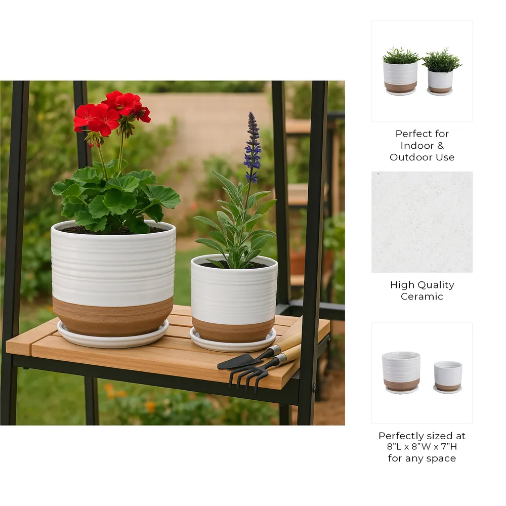 FIONAOAK SET OF 2 PLANTER 7 (IN)
