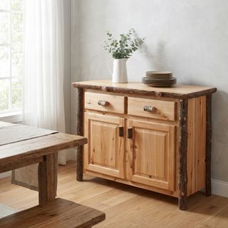 Hickory Log 48-inch Buffet - Cognac