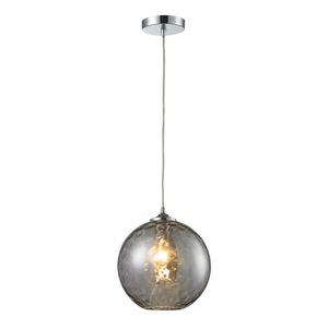 Watersphere 10'' Wide 1-Light Mini Pendant - Polished Chrome with Smoke 1