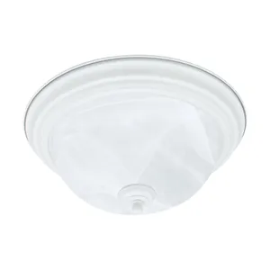 Harmony 14'' Wide 2-Light Flush Mount - White 1