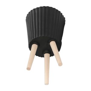 GLASTONCREST SET OF 2 BLACK PLANTER 21 (IN) 6