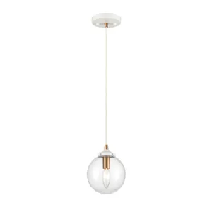 Boudreaux 6″ Wide 1-Light Mini Pendant - Matte White 1