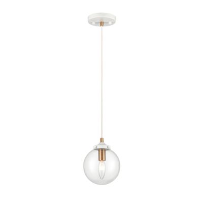 Boudreaux 6″ Wide 1-Light Mini Pendant - Matte White