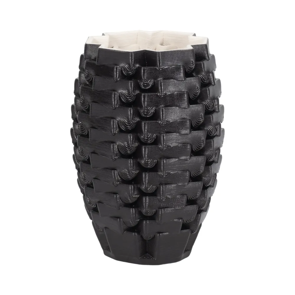 OLIVERSTONE BLACK VASE 11 (IN)