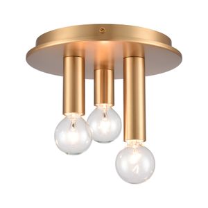 Pepper 8'' Wide 3-Light Flush Mount - Brushed Gold 3