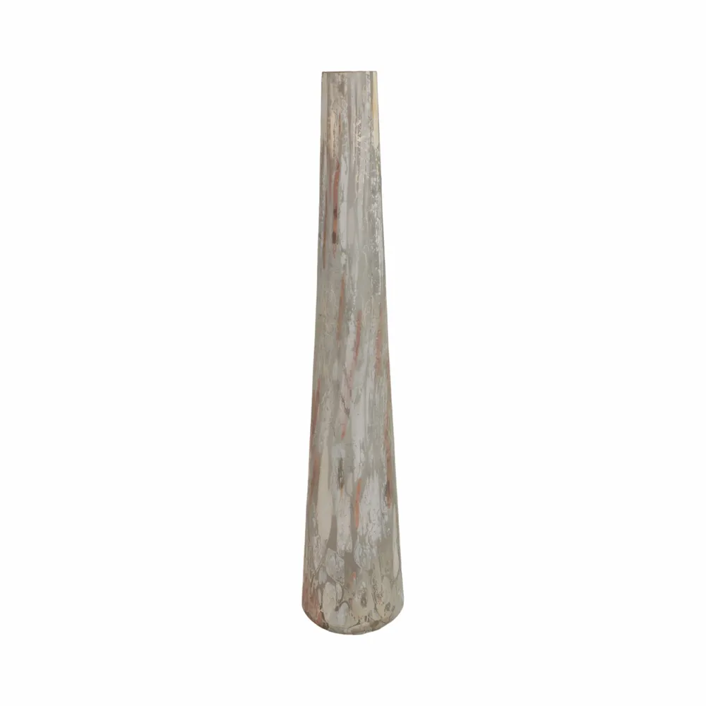 MILTONFORD TAN GLASS VASE 34 (IN)
