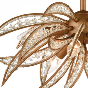Naples 21'' Wide 5-Light Semi Flush Mount - Matte Gold 3