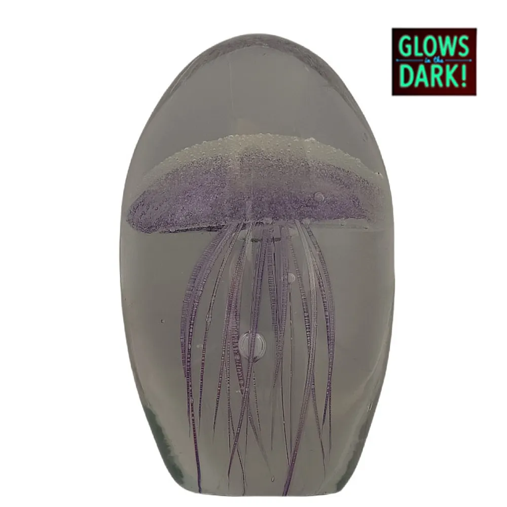 3-3/4" PURPLE JELLYFISH GLOW IN DARK
