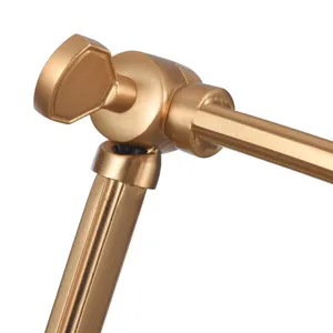 Caroline 19'' High 1-Light Swingarm Sconce - Brushed Gold 8
