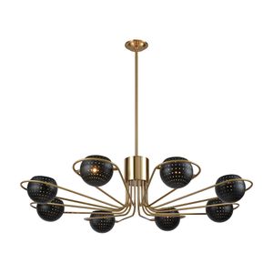 Scarab 47'' Wide 8-Light Chandelier - Satin Brass 5