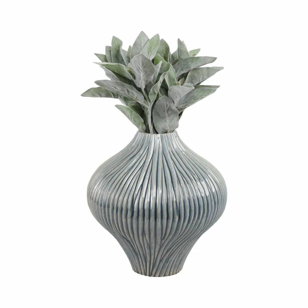 HANNAHROSE GRAY VASE 14 (IN)