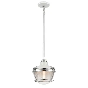 Seaway Passage 10″ Wide 1-Light Mini Pendant - Polished Nickel 1