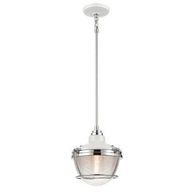 Seaway Passage 10″ Wide 1-Light Mini Pendant - Polished Nickel