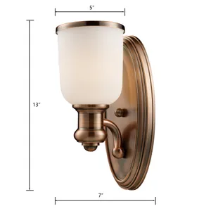 Brooksdale 13'' High 1-Light Sconce - Antique Copper 2