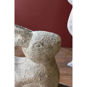 Set of 2 Rustic Metal Rabbits 2