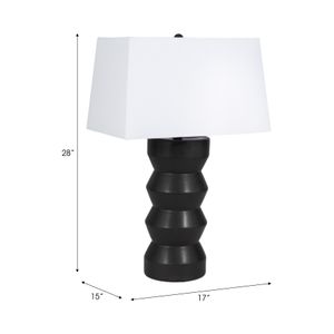 BENTONHOLM BLACK LAMP 28 (IN) 8