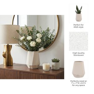 ENOCHWICK WHITE VASE 9 (IN) 11