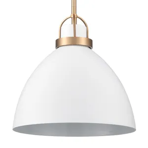 Somerville 12'' Wide 1-Light Pendant - Matte White 4