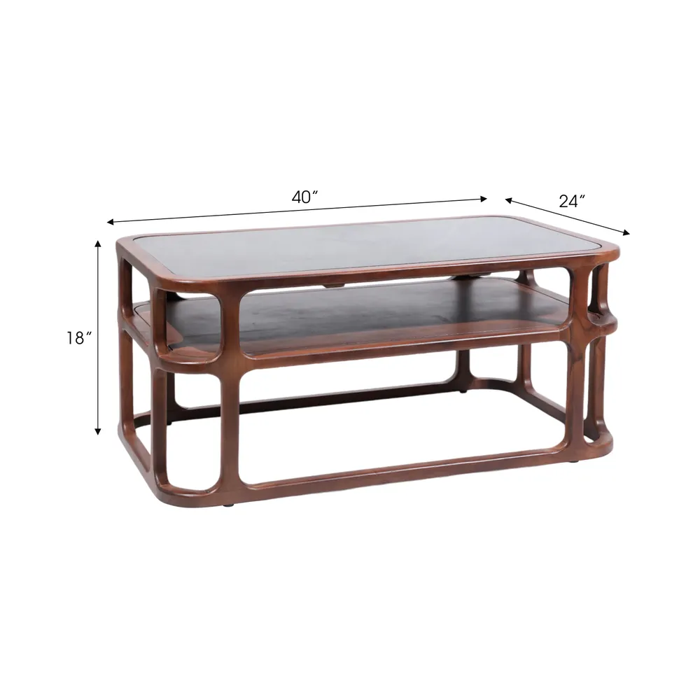 BELDENHAVEN BROWN COFFEE TABLE 18 (IN)