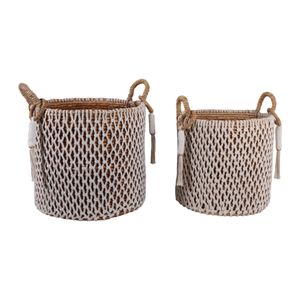 DUNCANLAND SET OF 2 BROWN STORAGE 24 (IN) 3