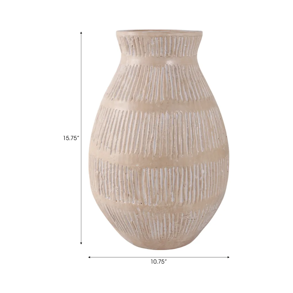 SAGEVIEW IVORY VASE 16 (IN)