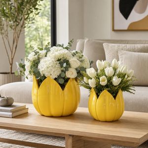 GENTRYWIND SET OF 2 YELLOW PLANTER 10 (IN) 10