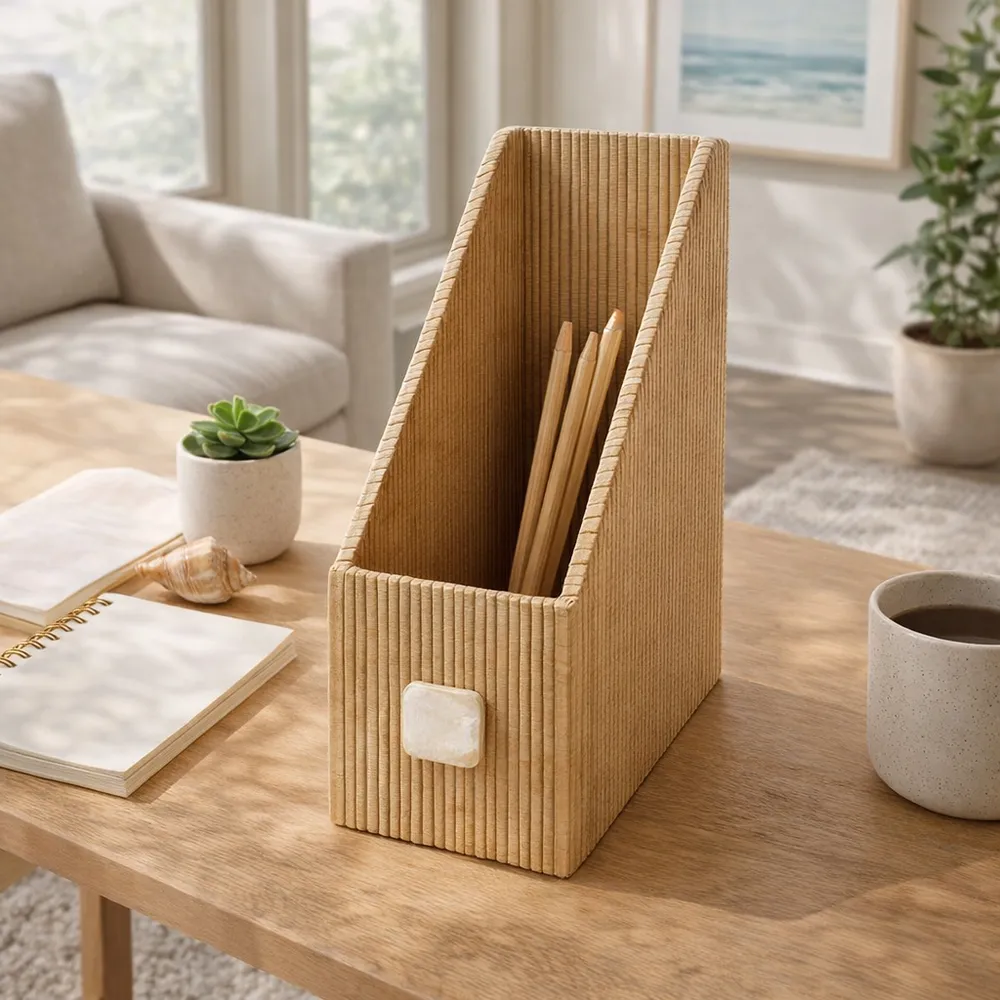WOODSONBEACH TAN FILE ORGANIZER 12 (IN)