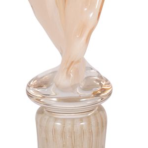 DENTONSHAW IVORY GLASS VASE 18 (IN) 6