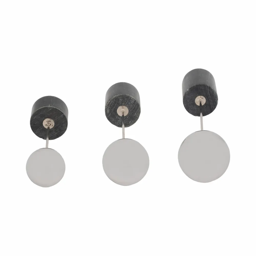 RAFESTONE SET OF 3 SILVER DECOR 18 (IN)