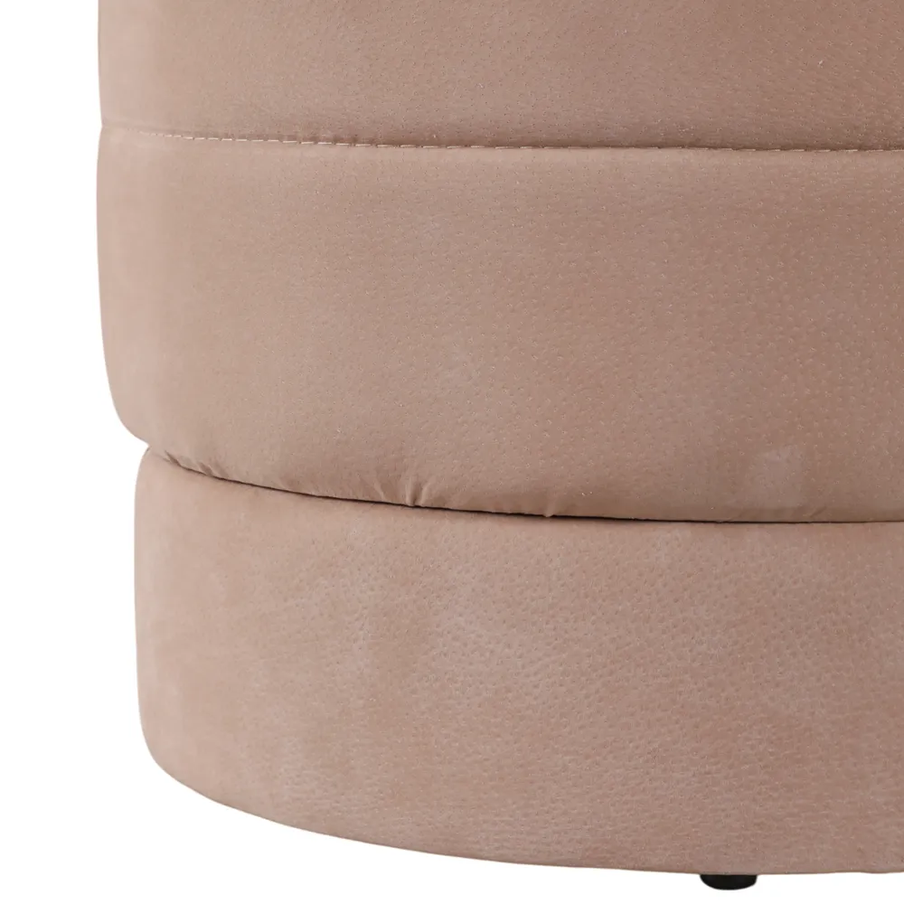 CALESTONE BROWN OTTOMAN 19 (IN)