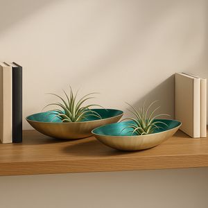 DEMPSEYFORD SET OF 2 GOLD BOWLS 5 (IN) 13