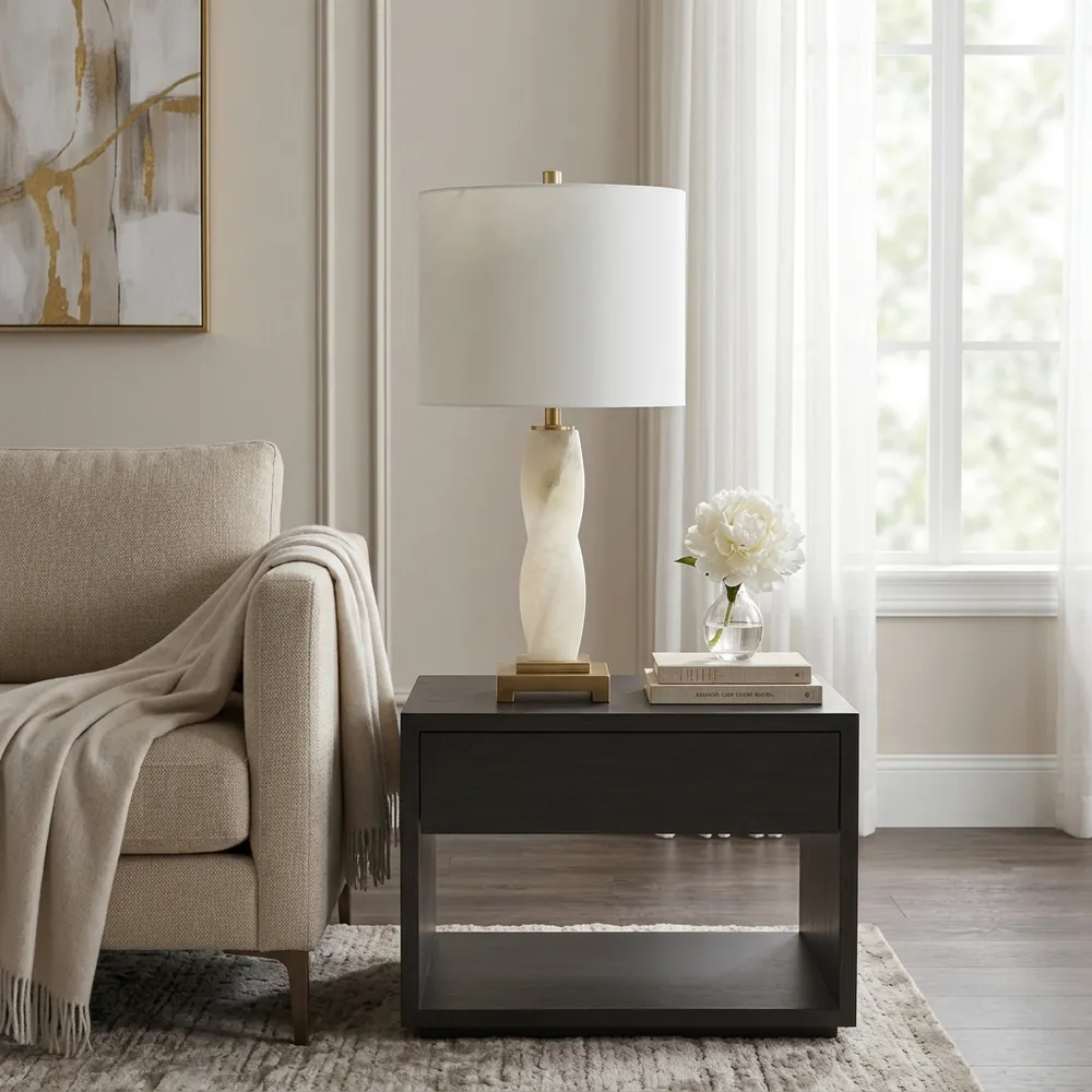 SELBYVIEW WHITE LAMP 24 (IN)