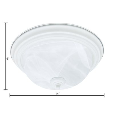 Harmony 14'' Wide 2-Light Flush Mount - White