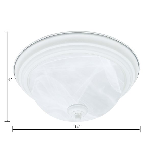 Harmony 14'' Wide 2-Light Flush Mount - White